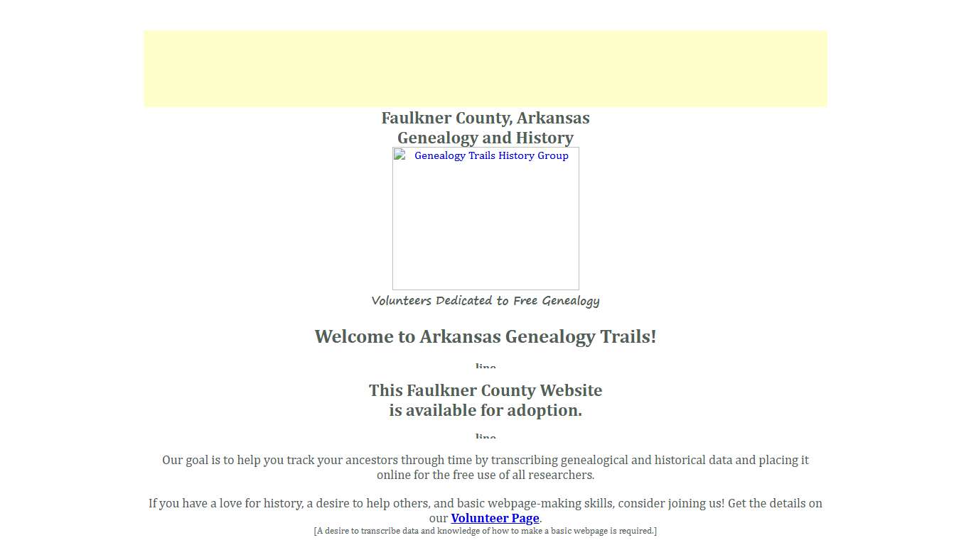 Faulkner County, Arkansas Genealogy and History